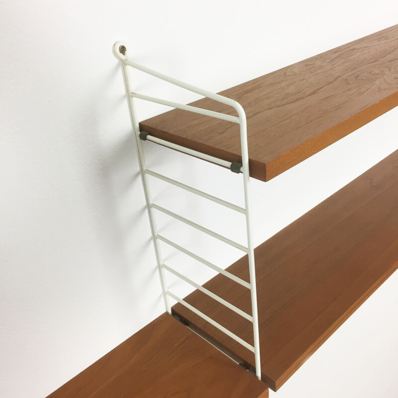 Swedish teak Wall Unit by Kajsa & Nils Strinning for String Design AB - 1960s