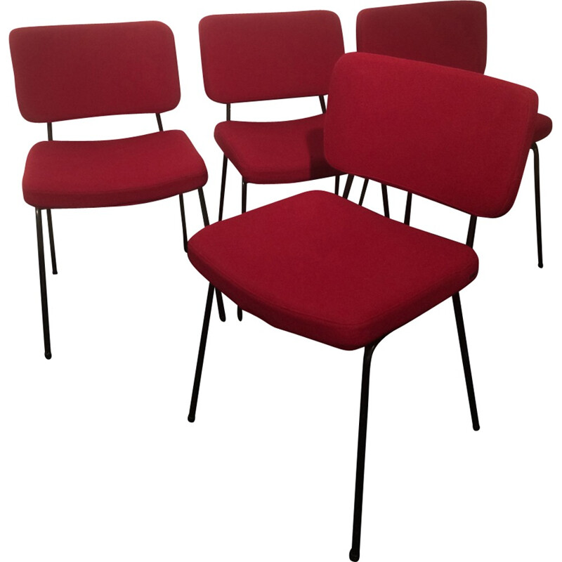 4 Chairs by André Simard for Airborne - 1950s