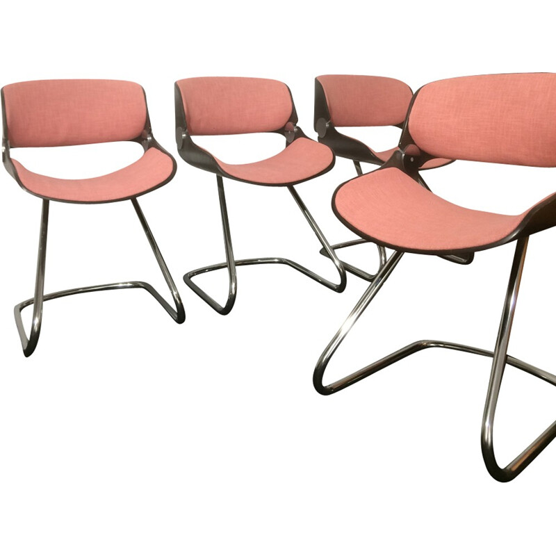 4 chairs by Etienne Fermigier - 1970s