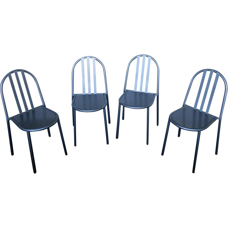 Suite de 4 chaises par Mallet Stevens pour Ecart international - 1980