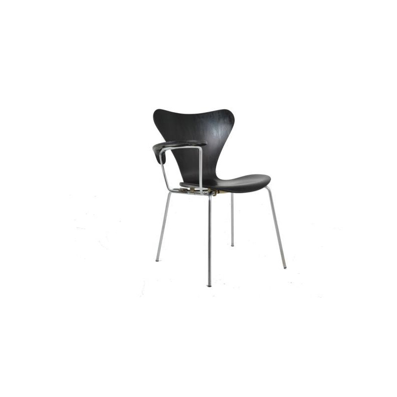 Fauteuil écritoire série 7 par Arne Jacobsen édité par Fritz Hansen - 1960