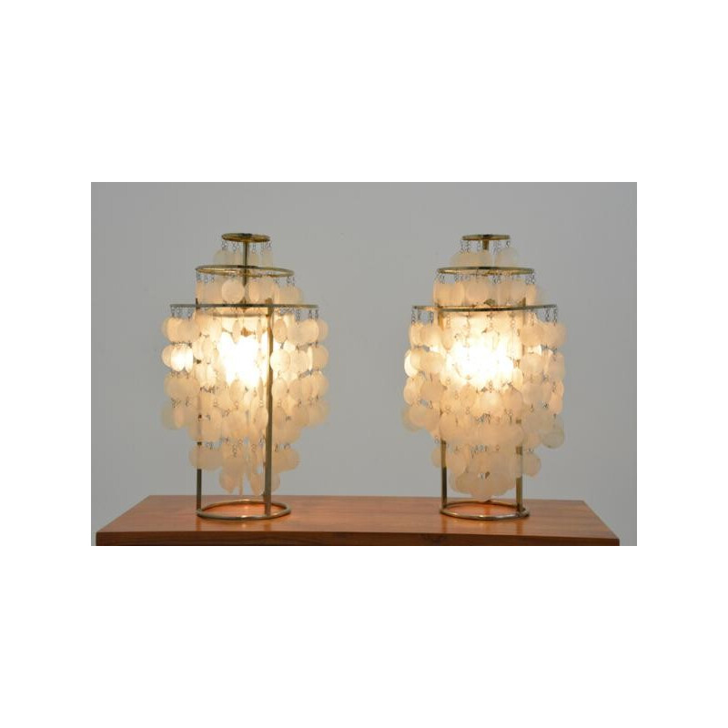 Pair of Fun model table lamps by Verner PANTON - 1960s