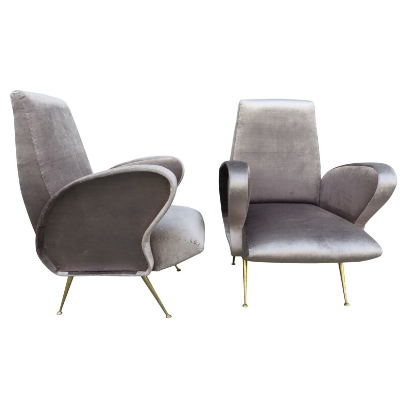 Pair of Italian armchairs - 1960s