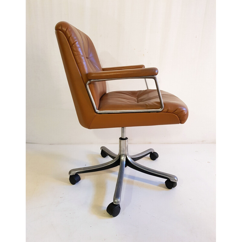 Vintage Office Chair P128 model by Osvaldo Borsani for Tecno - 1970s