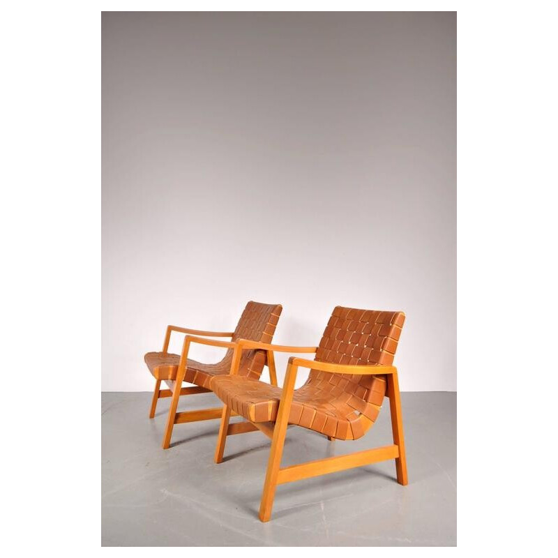 Pair of "Vostra" armhairs by Jens Risom for Knoll International - 1940s