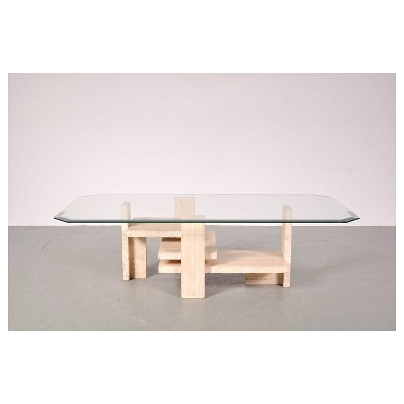 Vintage Coffee Table by Willy Ballez - 1980s