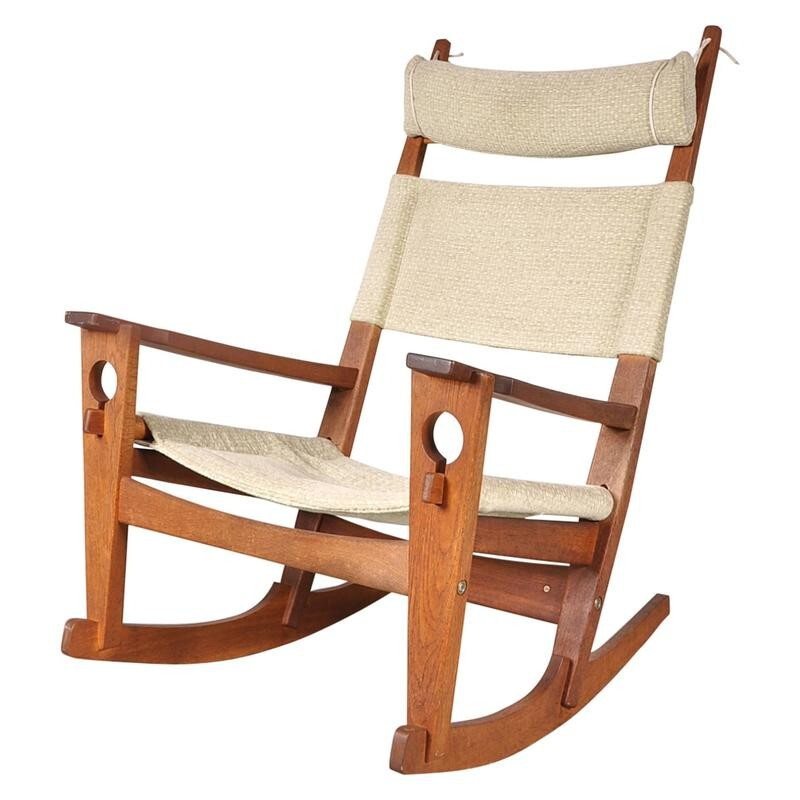 Rocking Chair "Keyhole"  by Hans J. Wegner - 1960s