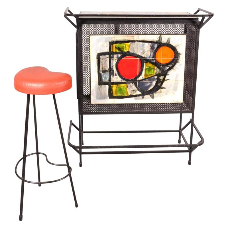 Bar and Stool by BELARTI - 1950s