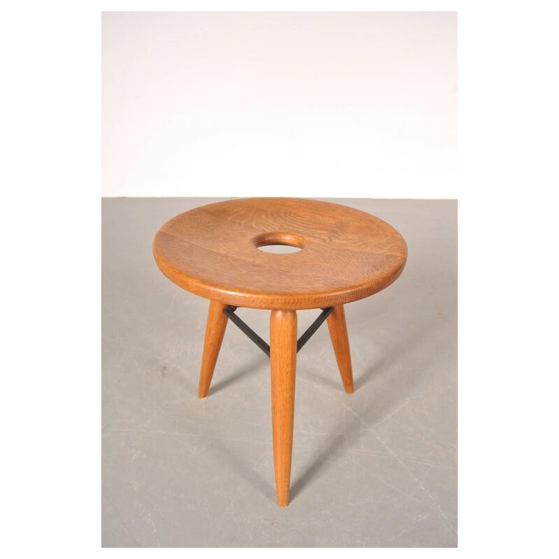 Vintage French tripod stool - 1950s