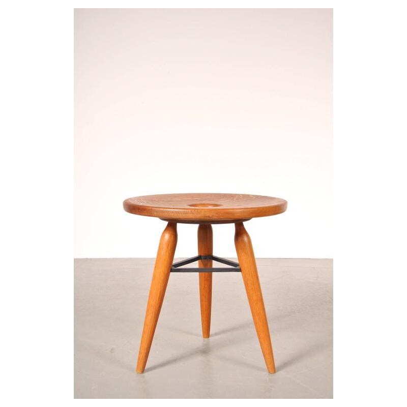Vintage French tripod stool - 1950s