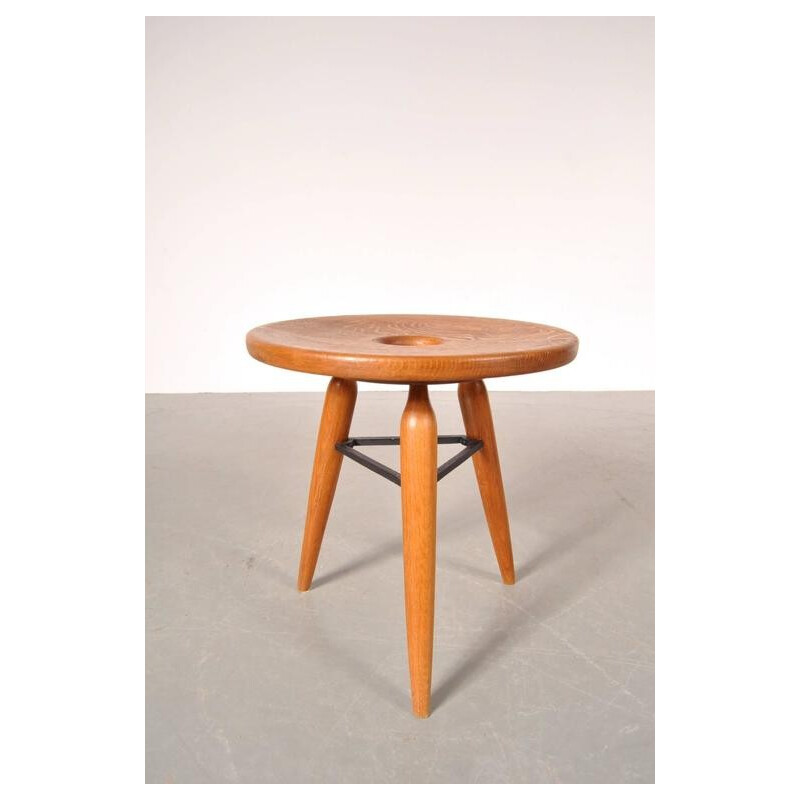 Tabouret trépied vintage français - 1950