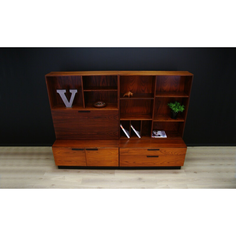 Vintage bookcase in rosewood by Ib Kofod Larsen for Faarup Mobelfabric - 1960s