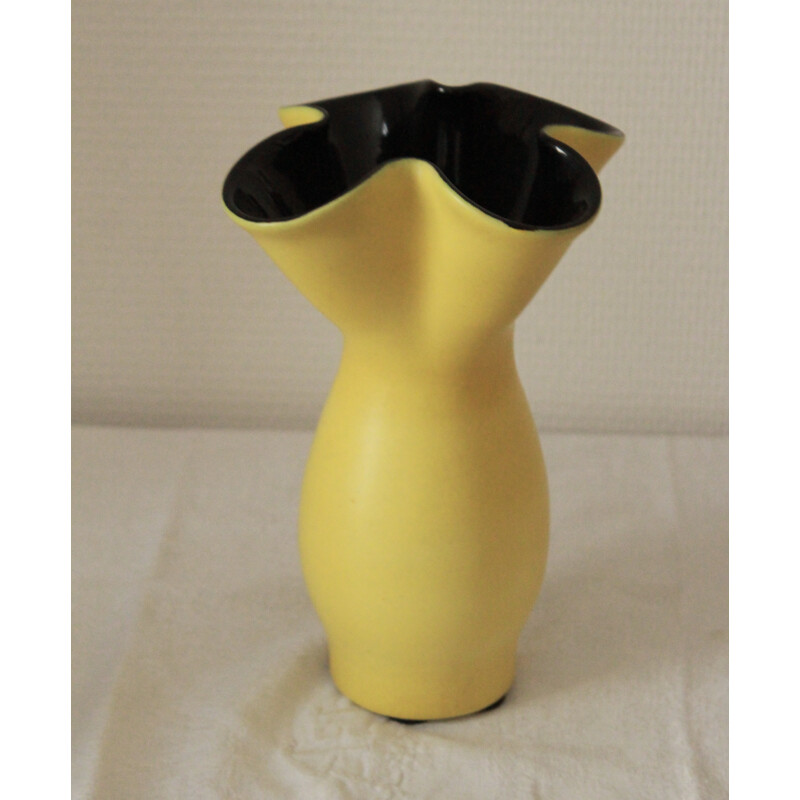 Vase corolle vintage par Elchinger - 1950