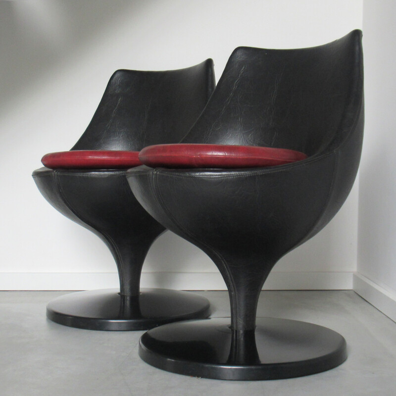 Pair of Polaris armchairs by Pierre Guariche for Meurop - 1960s