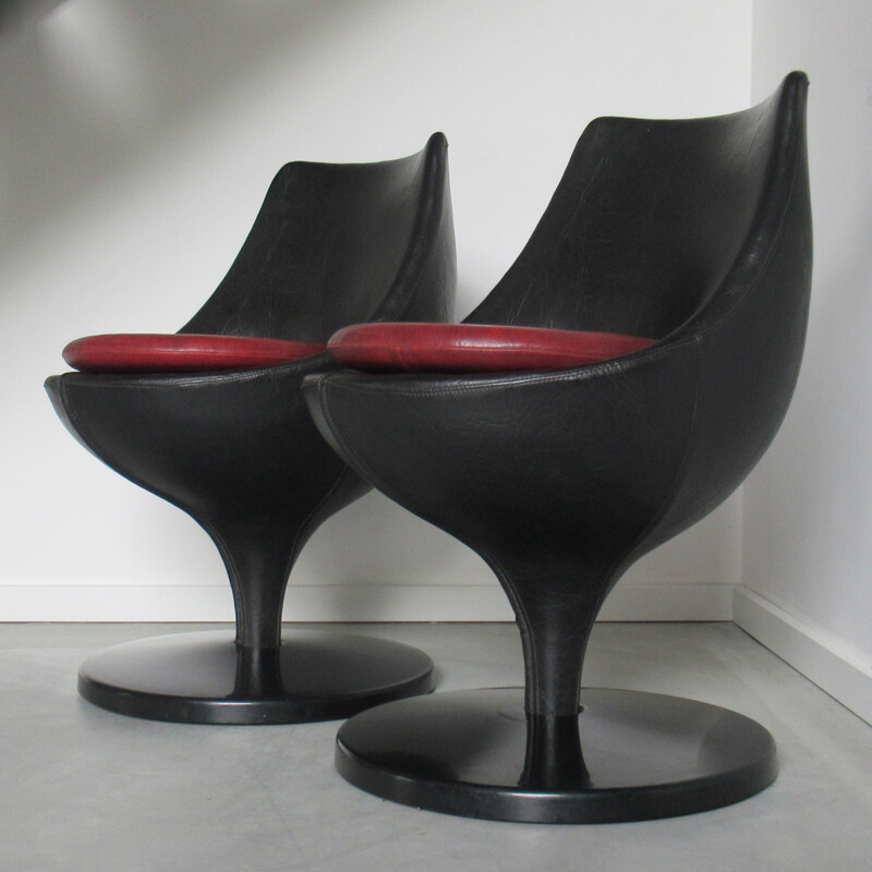 Pair of Polaris armchairs by Pierre Guariche for Meurop - 1960s