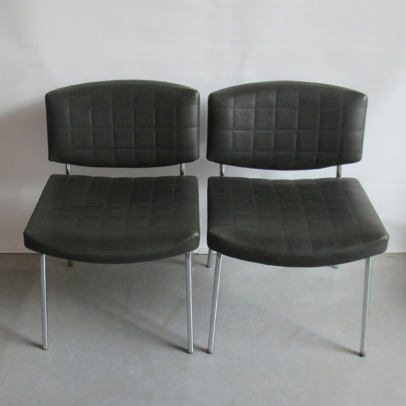 Pair of council  chairs by Pierre Guariche for Meurop - 1960s