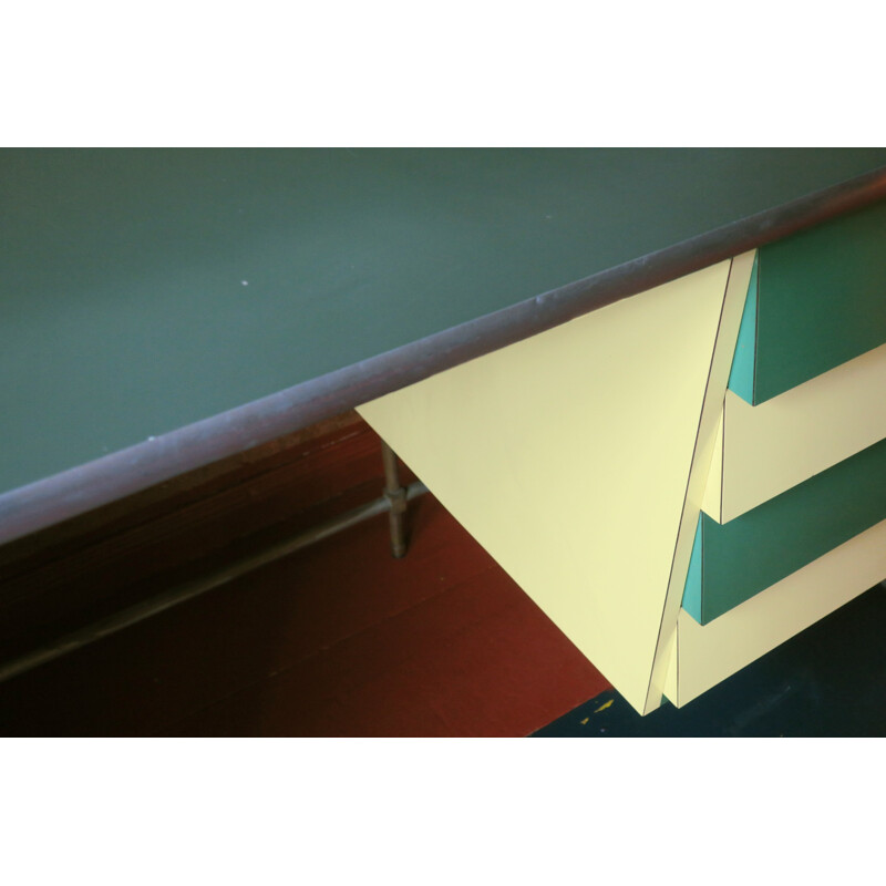 Italian Tubular Steel and Formica Desk - 1950s