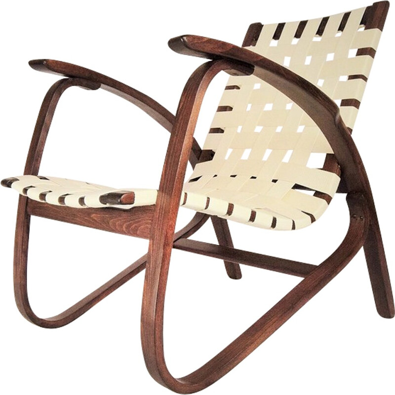 Lounge Chair By Jan Vanek for UP Závody BrnO, Czechoslovakia - 1930s