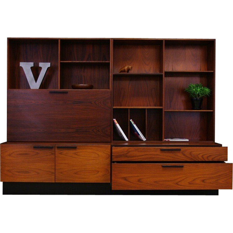 Vintage bookcase in rosewood by Ib Kofod Larsen for Faarup Mobelfabric - 1960s