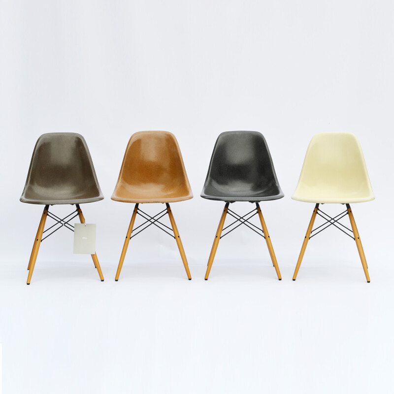 Set of 4 Herman Miller Vitra DSW dining chairs - 1960s