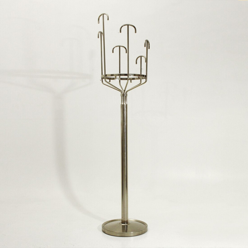 Melpomene chromed brass coat Hanger by BBPR for Artemide - 1970s