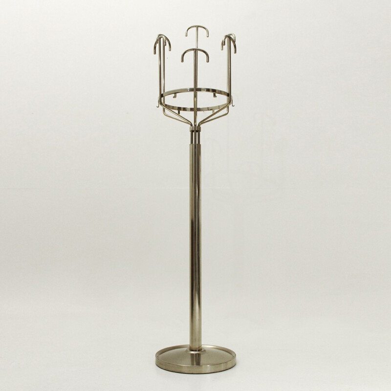 Melpomene chromed brass coat Hanger by BBPR for Artemide - 1970s