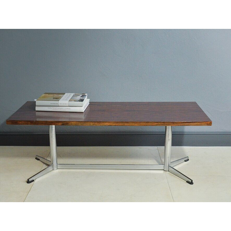 Vintage rosewood dutch coffee table - 1960s