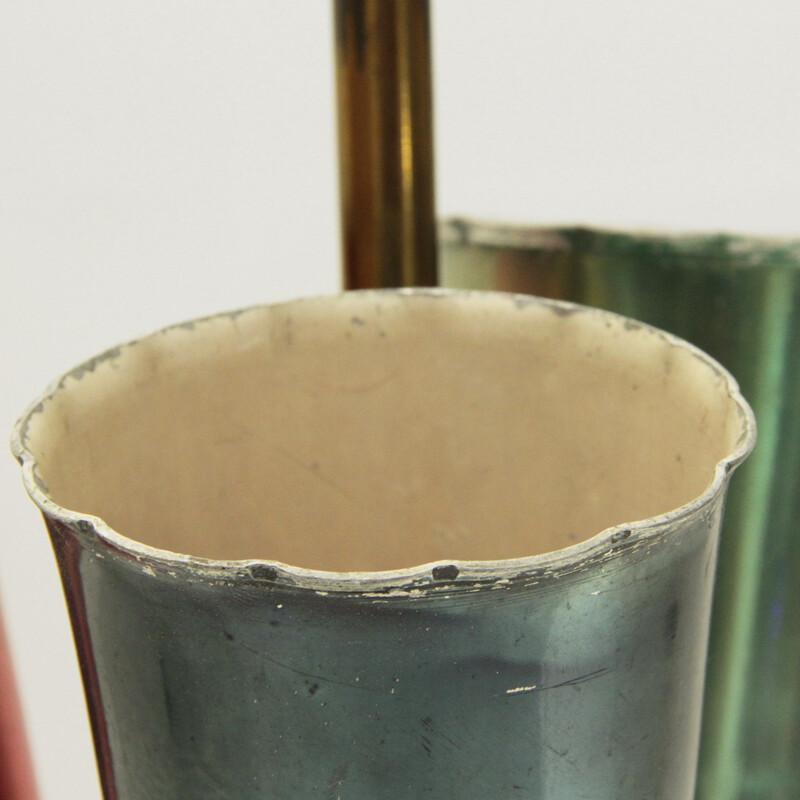 Italian brass and marble umbrella stand - 1950s