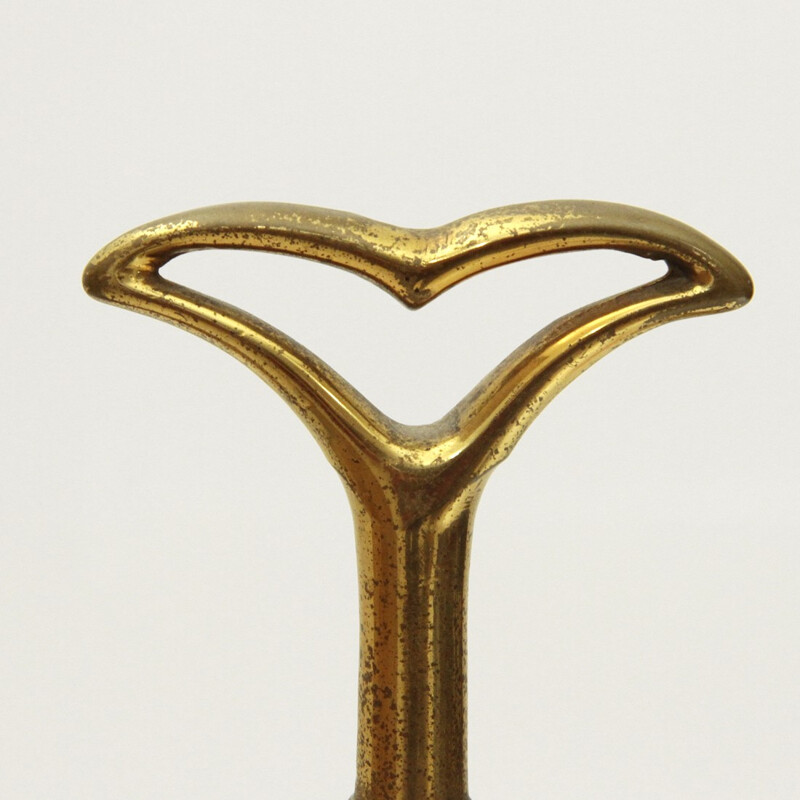 Italian brass and marble umbrella stand - 1950s