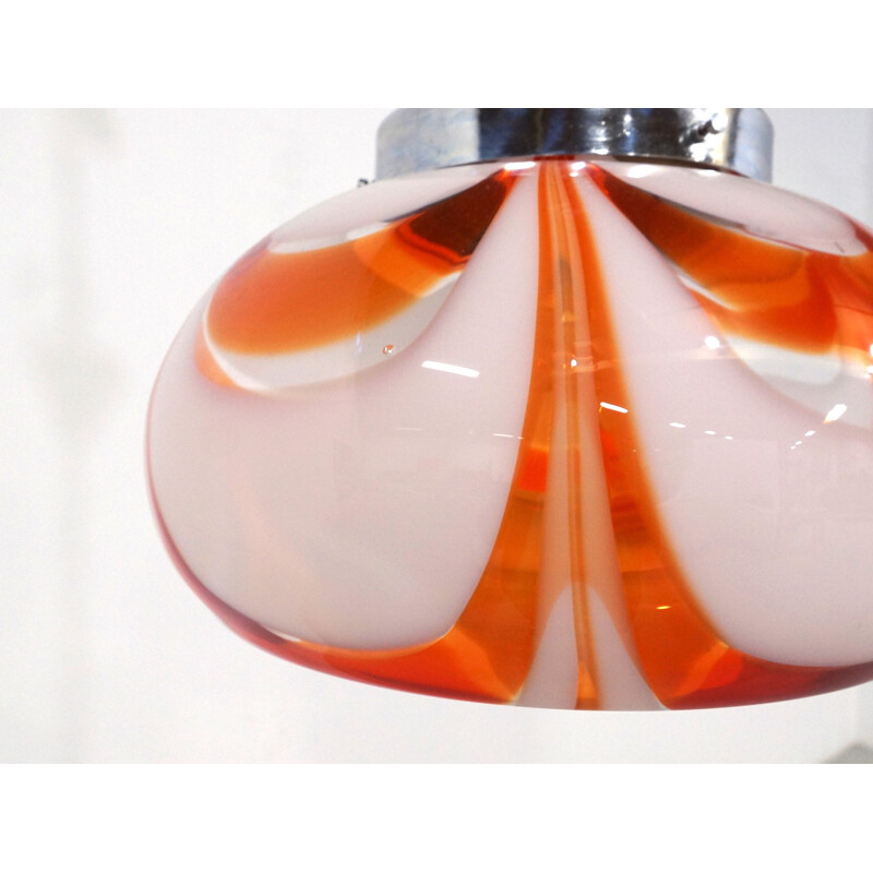 Large Italian Murano Glass Pendant Light by Carlo Nason for Mazzega - 1960s