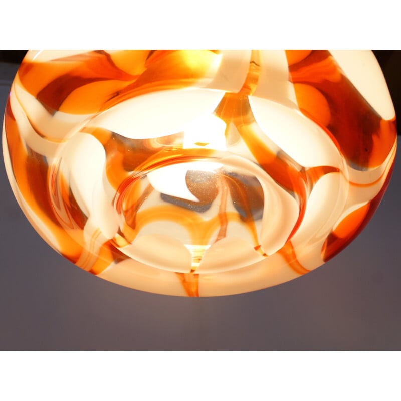 Large Italian Murano Glass Pendant Light by Carlo Nason for Mazzega - 1960s