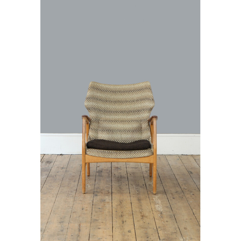 Oak and teak armchair by Aksel Bender Madsen for Bovenkamp - 1950s