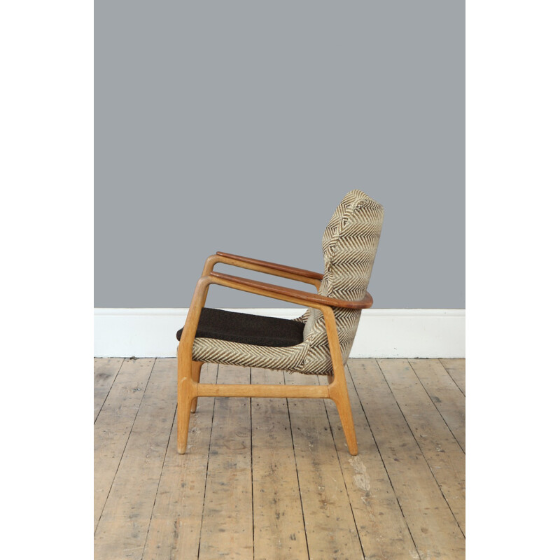 Oak and teak armchair by Aksel Bender Madsen for Bovenkamp - 1950s