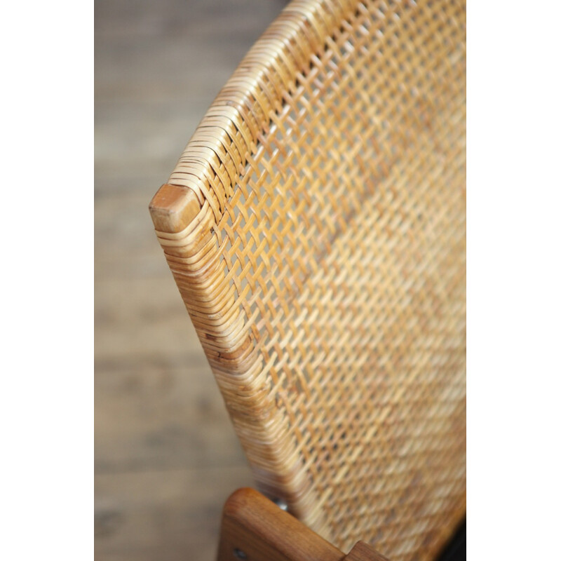 Rattan and skaî Armchair by P.J. Muntendam for Gebroeders Jonkers - 1960s