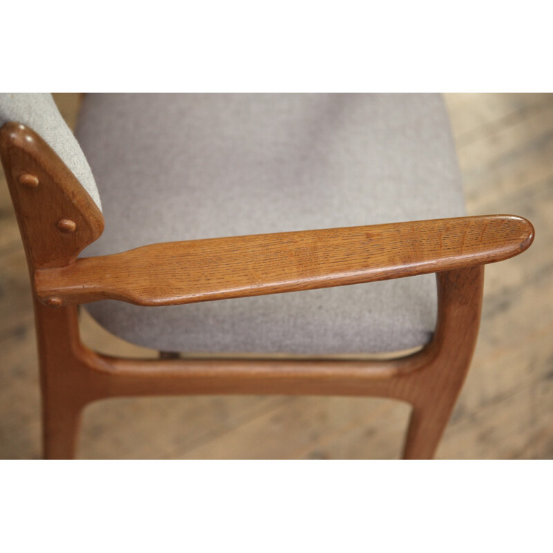 Armchair in oak model 50 by Erik Buch for O.D. Møbler - 1960s