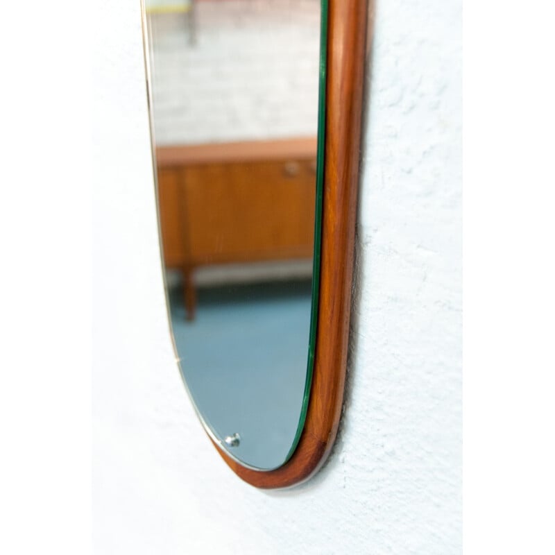 Vintage Scandinavian Oblong Mirror - 1960s