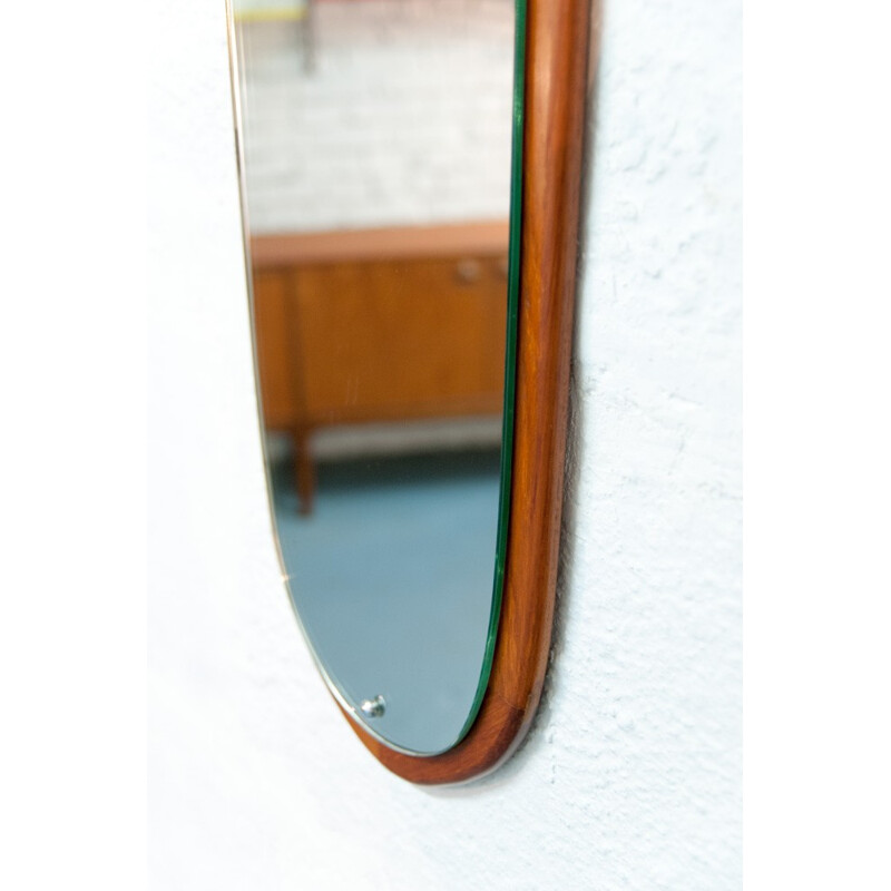 Vintage Scandinavian Oblong Mirror - 1960s