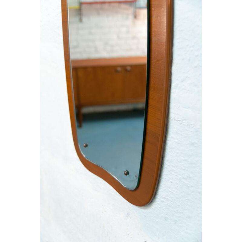 Miroir Vintage Scandinave Ovoïde - 1960