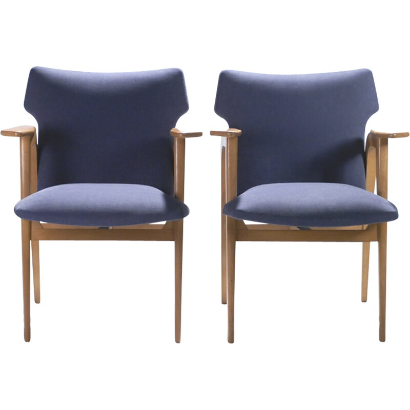 Pair of armchairs Roger Landault - 1950s