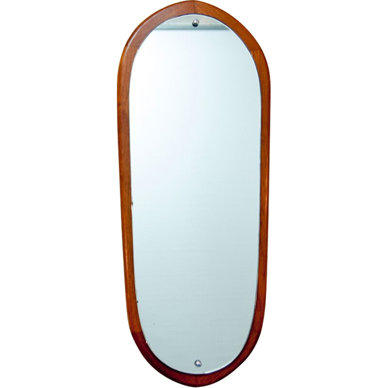 Vintage Scandinavian Oblong Mirror - 1960s