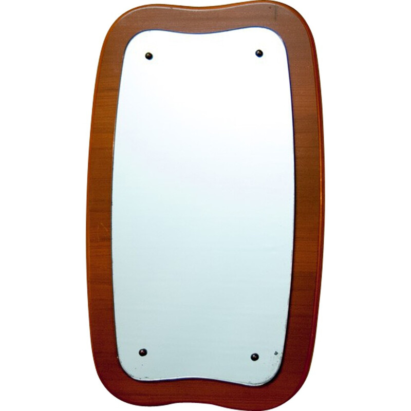 Miroir Vintage Scandinave Ovoïde - 1960