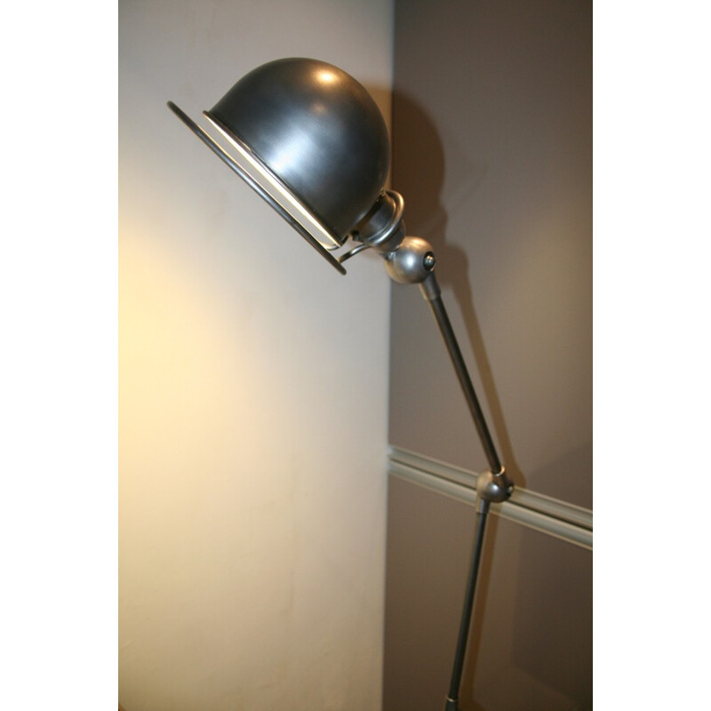 Black industrial lamp jieldé in steel, DOMECQ - 1950s