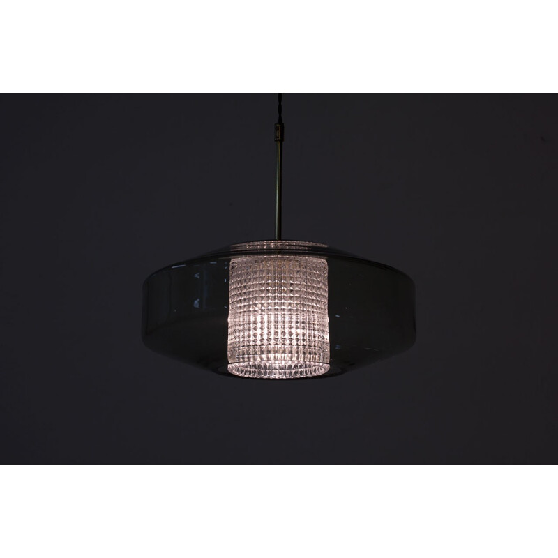 Glass pendant lamp by Carl Fagerlund for Orrefors - 1960s