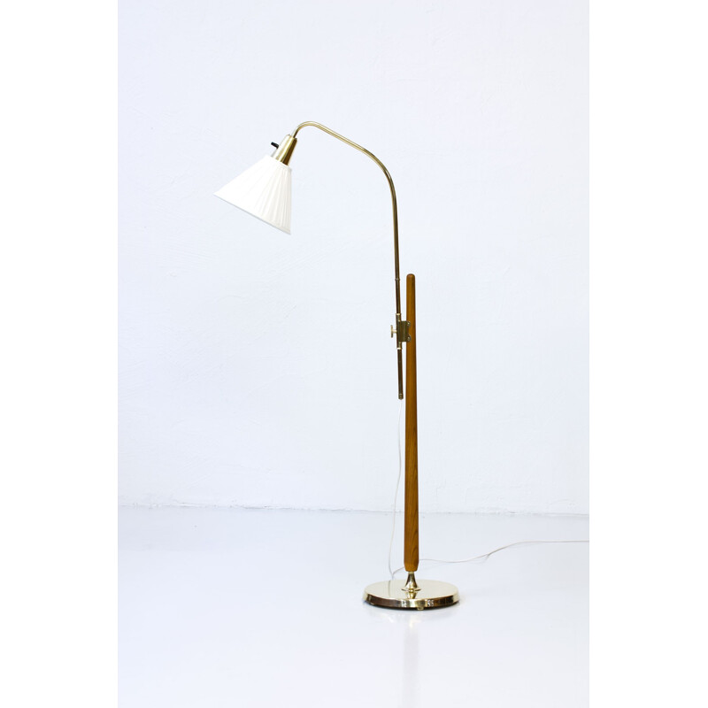 Scandinavian vintage floor lamp by Hans Bergström for ASEA - 1950s