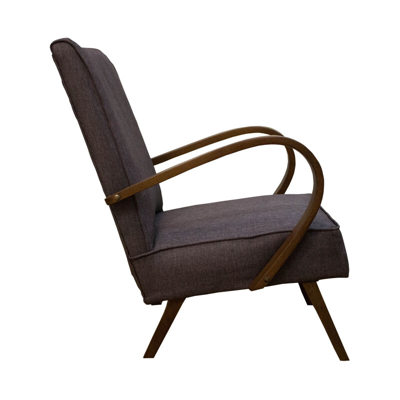 Lounge armchair by Jindrich Halabala for UP Zavody - 1950s