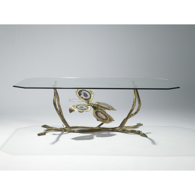 Table basse bronze par Henri Fernandez pour La maison Honoré - 1970