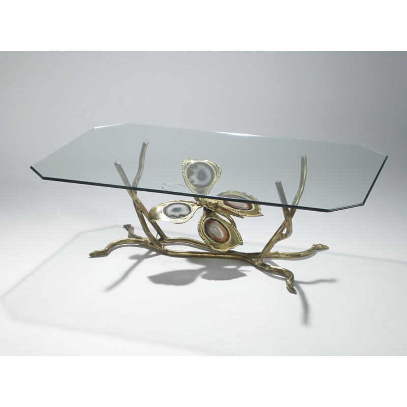 Bronze coffee table by Henri Fernandez for La Maison Honoré - 1970s