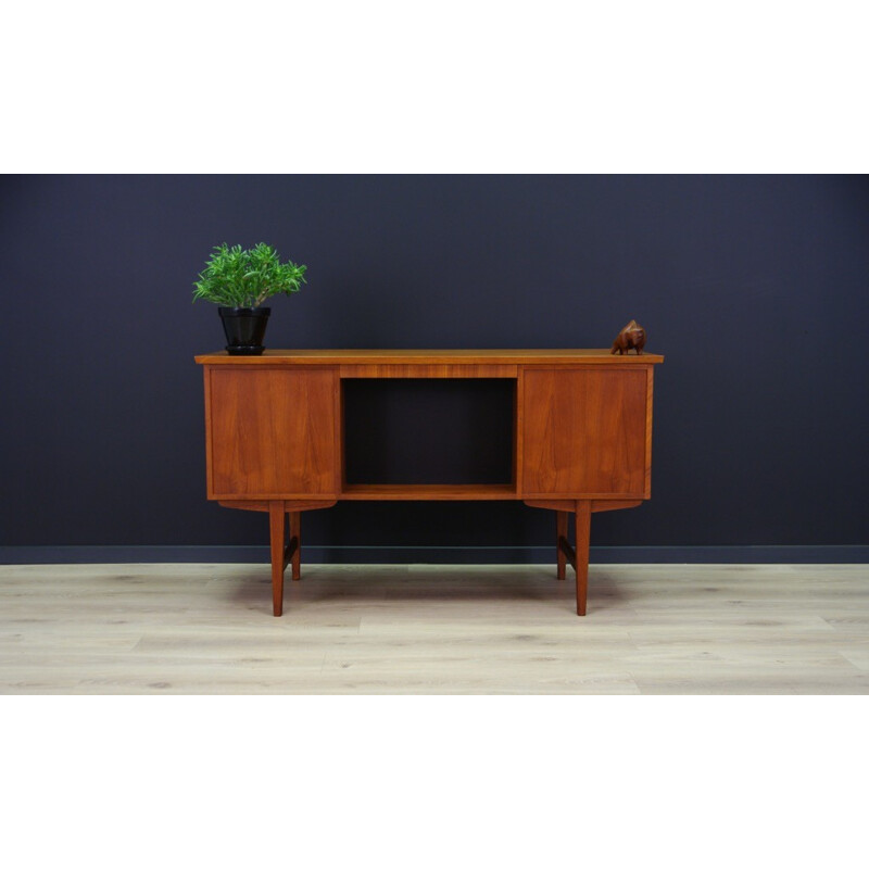 Vintage danish writing teak desk - 1960s