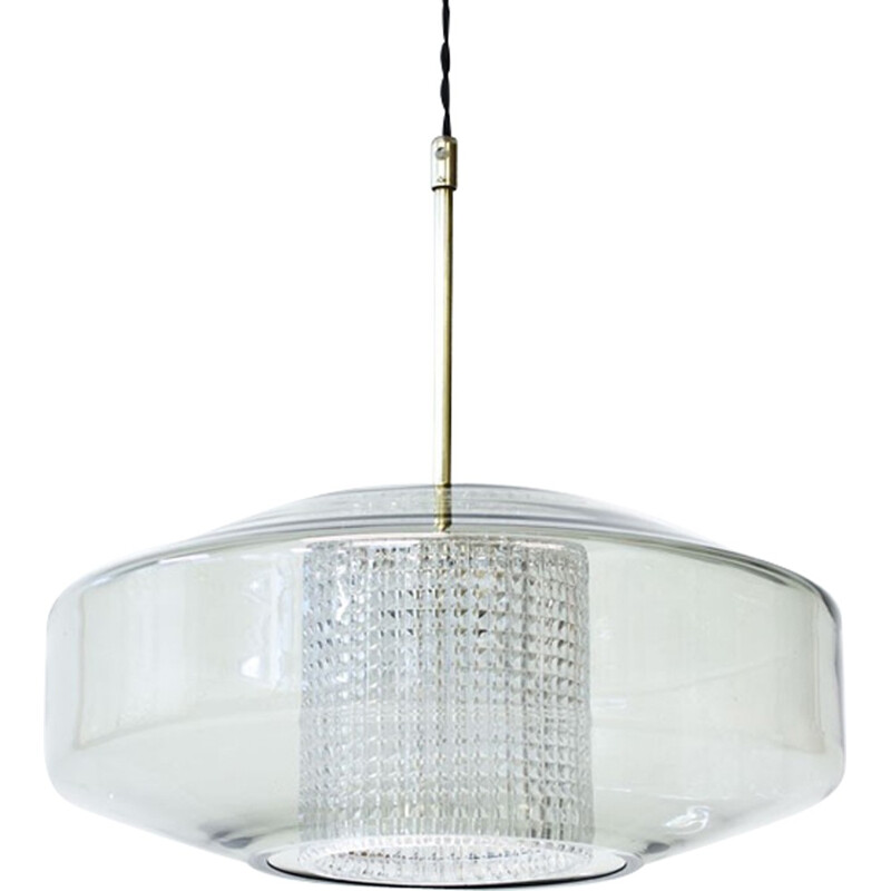Glass pendant lamp by Carl Fagerlund for Orrefors - 1960s