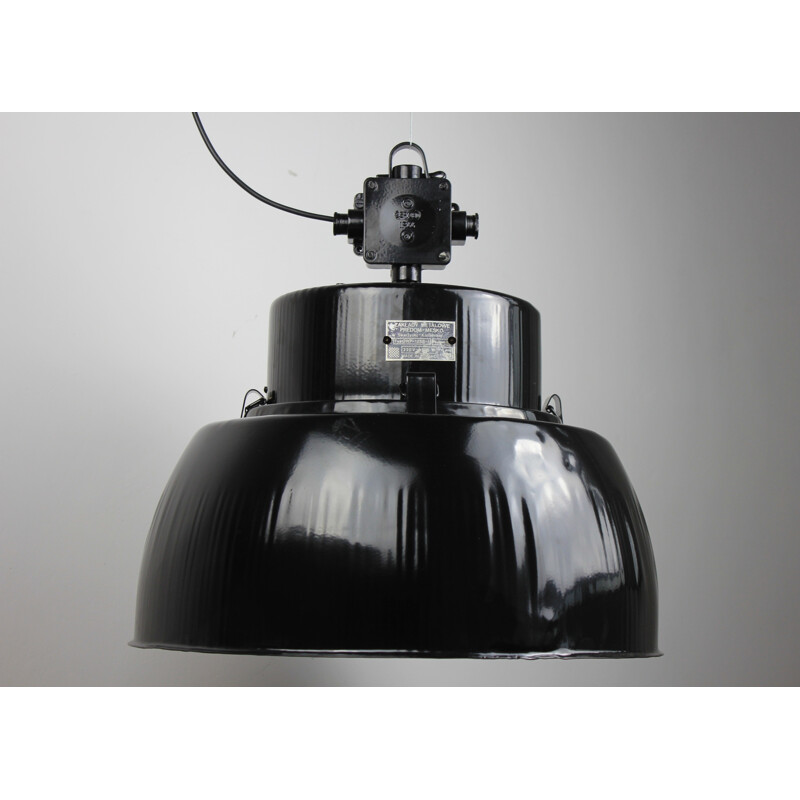 Vintage pendant lamp model ORP-125E black by Predom-Mesko, 1970